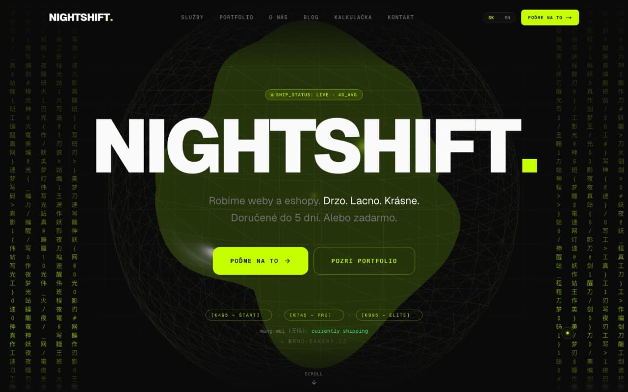 Web NIGHTSHIFT.